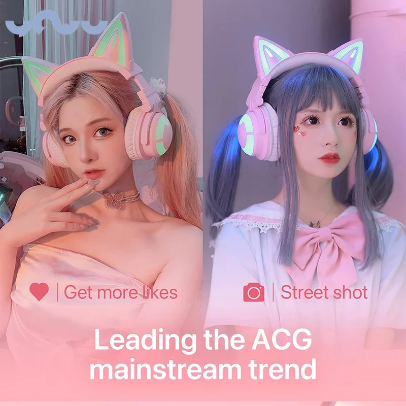 YOWU 3G 무선 게임용 헤드셋, 앱 제어, RGB 조명 7.1 마이크, 블루투스 5.0, 가상 오디오 헤드폰, 전문 헤드셋