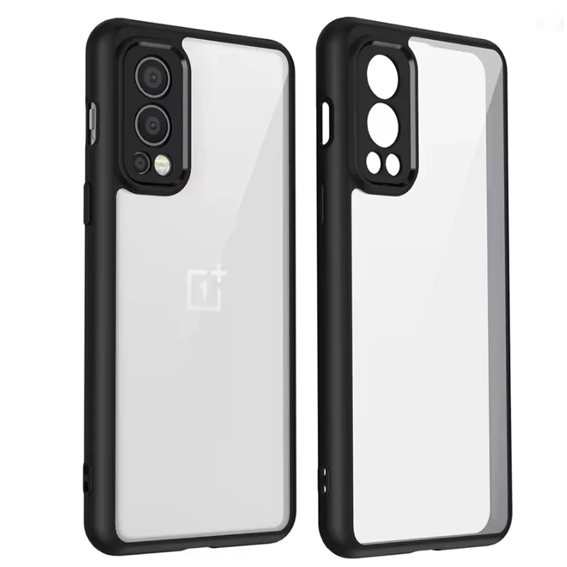 Shockproof Silicone Bumper Clear Matte Back Phone Case