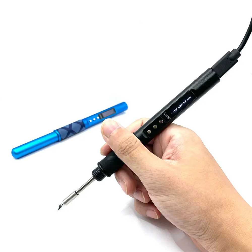 L245 Soldering Iron PD 65W DC 90-150W Pocket-size Smart Programmable Welding Iron Station Kit Fast Internal Heating OLED Display