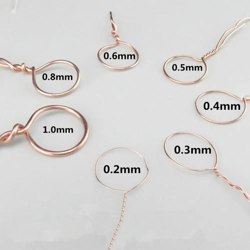 Rollo De Alambre Para Joyería – Latón, Plata, Oro Y Cobre, Grosores 0.2-1mm, Hazlo Tú Mismo