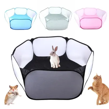 VZZ Pet Fence Kitten Cage Folding Cage Playpen for Hamster Hedgehog Small Animals Breathable Puppy Rabbit Guinea Pig  1