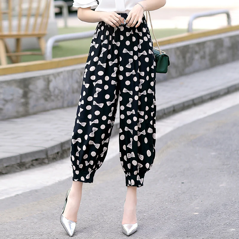 New 2023 Women Summer Pants Loose summer Trousers Womens Plus Size