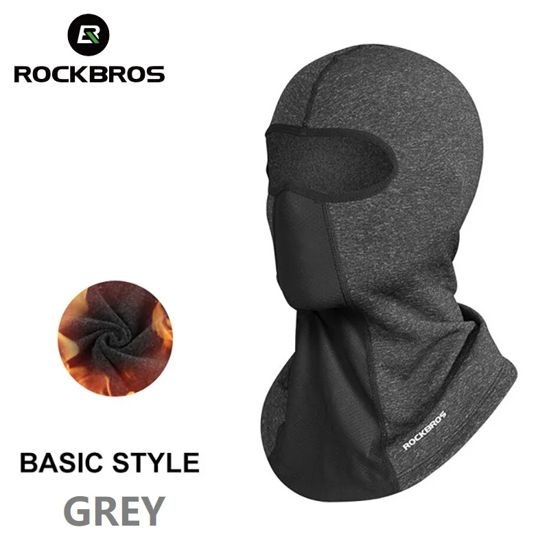 ROCKBROS зимняя Флисовая Балаклава шапка для мужчин и женщин ветрозащитная