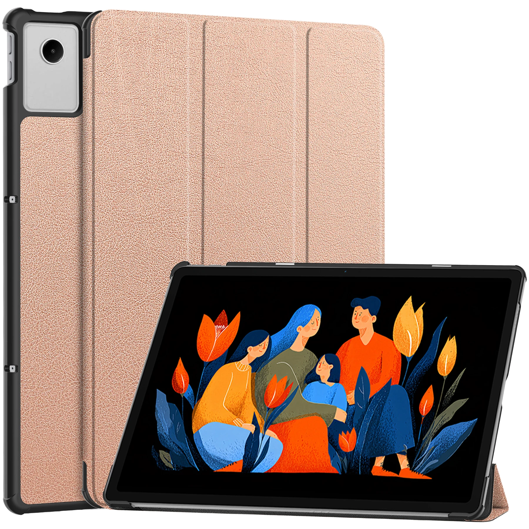 Premium Tri-Fold Stand PU Leather Tablet Case - 12.1 Inch