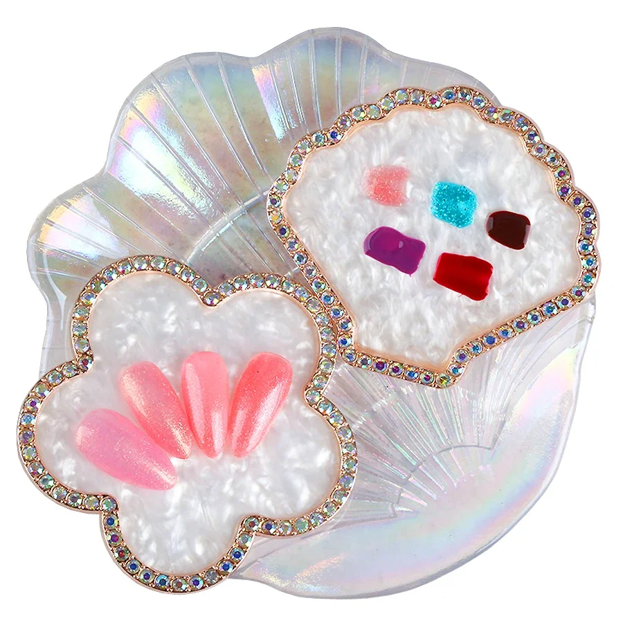 Nail Art Resin Display Board & Gel Polish Mixing Palette