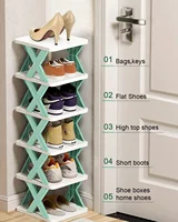 New Multi-Layer Shoe Rack Storage Organizer Household Stackable Shoe Cabinet Space Saving Storage Dormitory Shoes Rack Furniture 3