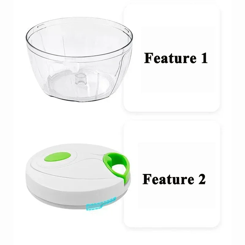 Manual Food Chopper Hand Pull String Vegetable Onions Garlic Cutter Kitchen Accessories Processor Tools for Fruits Herbs Nuts vegetable chopper electric food chopper