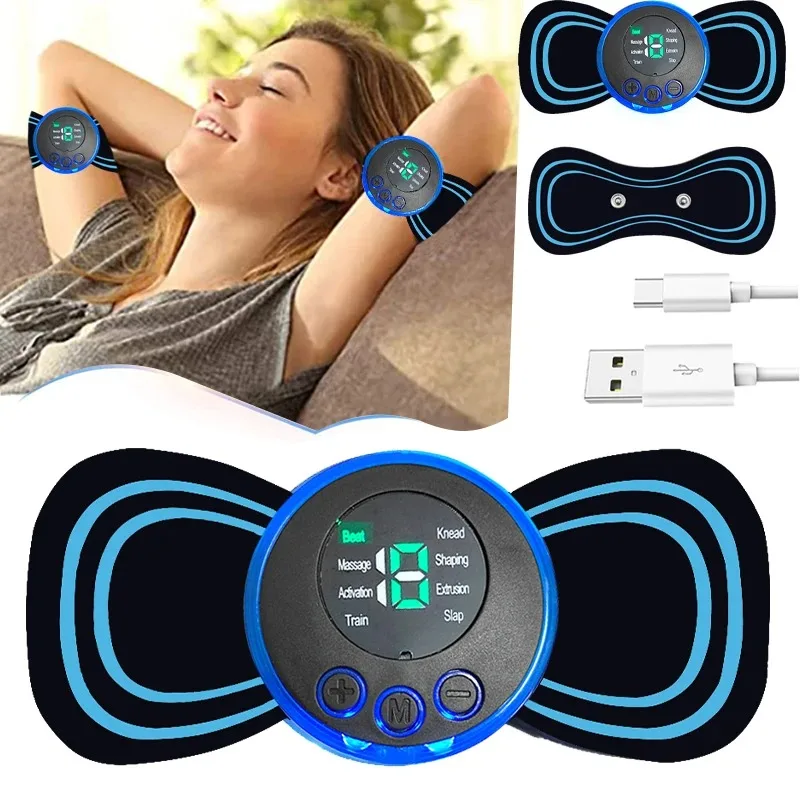 Mini massaggiatore cervicale 8 modalità e 19 livelli di intensità_voghion.com