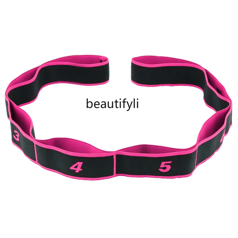 

Modern Yoga Supplies Multi-Segment Stretch Latin Dance Stretch Correct Posture Tension Band 8 Grid Elastic Band Digital