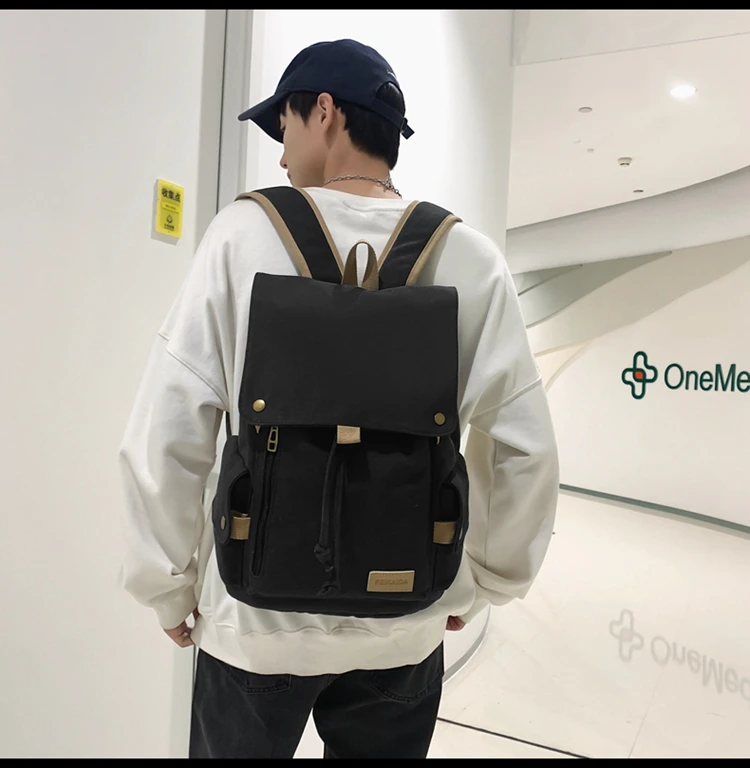 Kawaii Canvas Korea Style Travel Backpack - Limited Edition