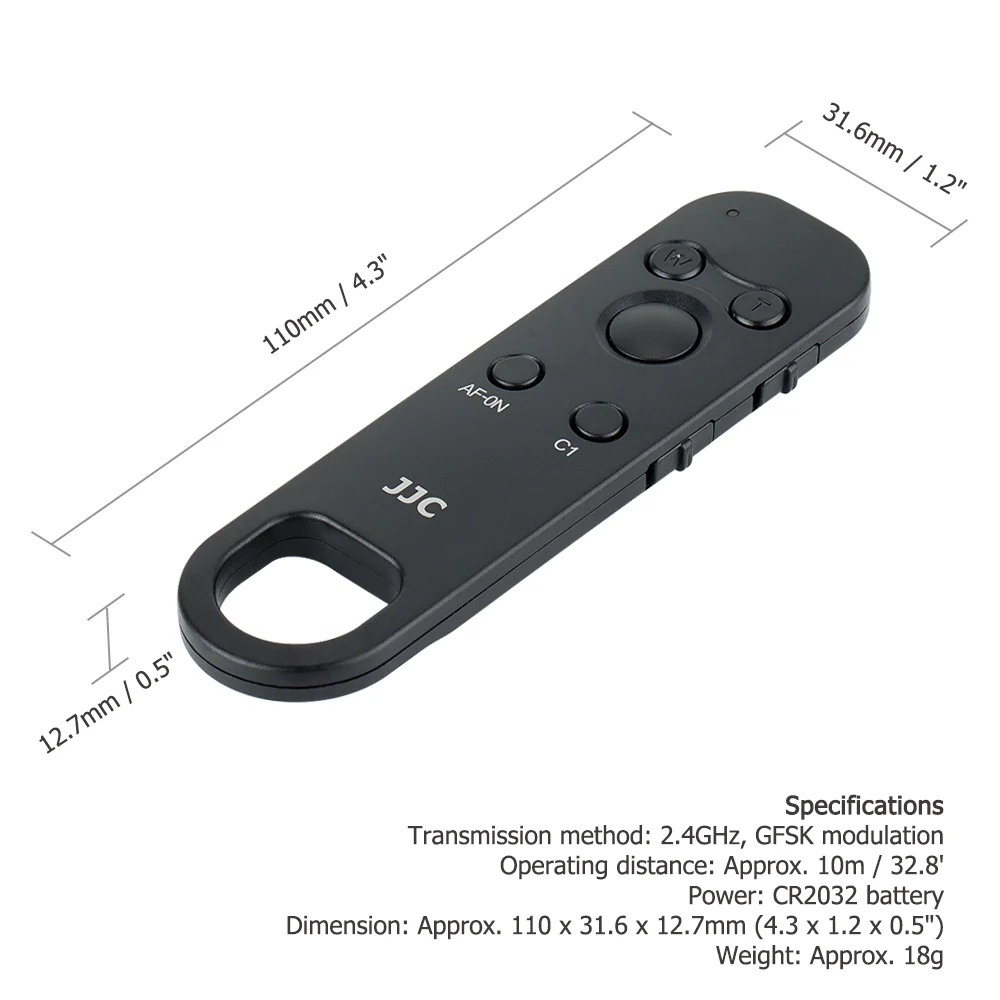 JJC RMT-P1BT Wireless Bluetooth Remote Control for Sony A7M4 A7IIV