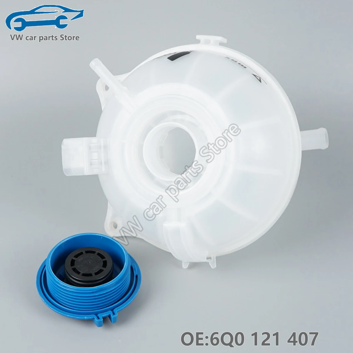 Coolant Expansion Tank 6Q0121407 Car Radiator Coolant Overflow Reservoir Expansion Recovery Tank for Audi A1 Seat Ibiza Skoda Fabia VW Polo Accessories