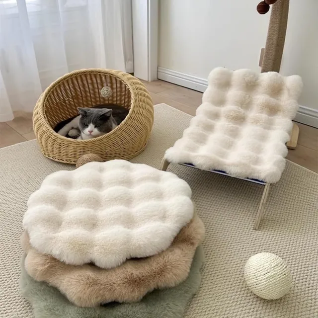 New Round Cat Mat Washable Non-Slip Bottom Pet Cushion Pad Insulation Feature Dog Bed Sleeping Pads