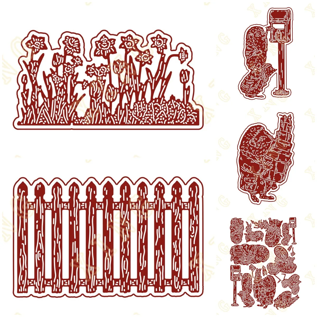 

Spring Borders Love Metal Cutting Dies 2024 Arrival New Cut Die Various Card Series Scrapbook DIY Paper Craft Knife Mould Blade