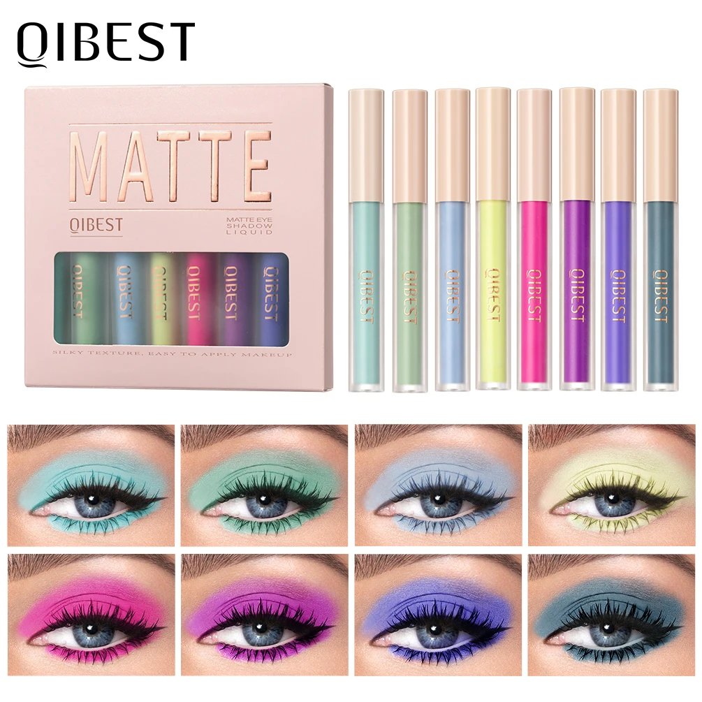 Colorful Liquid Eyeshadow Cream Smooth Nude Eye Makeup Long Lasting Waterproof Eye Stick Blush Dual Purpose Contour Cosmetic Set 4