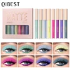 Colorful Liquid Eyeshadow Cream Smooth Nude Eye Makeup Long Lasting Waterproof Eye Stick Blush Dual Purpose Contour Cosmetic Set 4