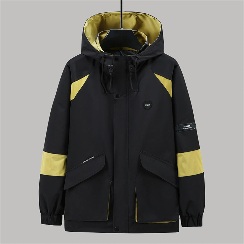 12XL Plus Size Windbreaker Jacket Men Autumn Winter Removable Inner Liner Jacket Coat Fashion Casual Fleece Jackets Big Size 3