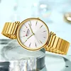 Curren 9081 Elegant Fashion Brand Women's Quartz Watch Waterproof Leisure Simple Gold and Silver Steel Strap Strap Women's Watch