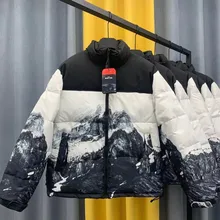 

Down Jacket Men's and Women's Autumn and Winter Warm Thickened Bread Jacket Fashion Jacket Snow Mountain Down Cotton Jacket