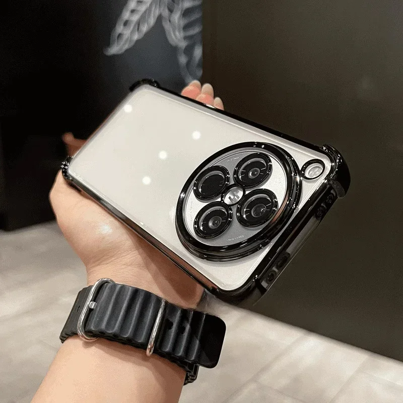 Four Corners Anti-Shock Silicone Case with Lens Protection and Plating Finish