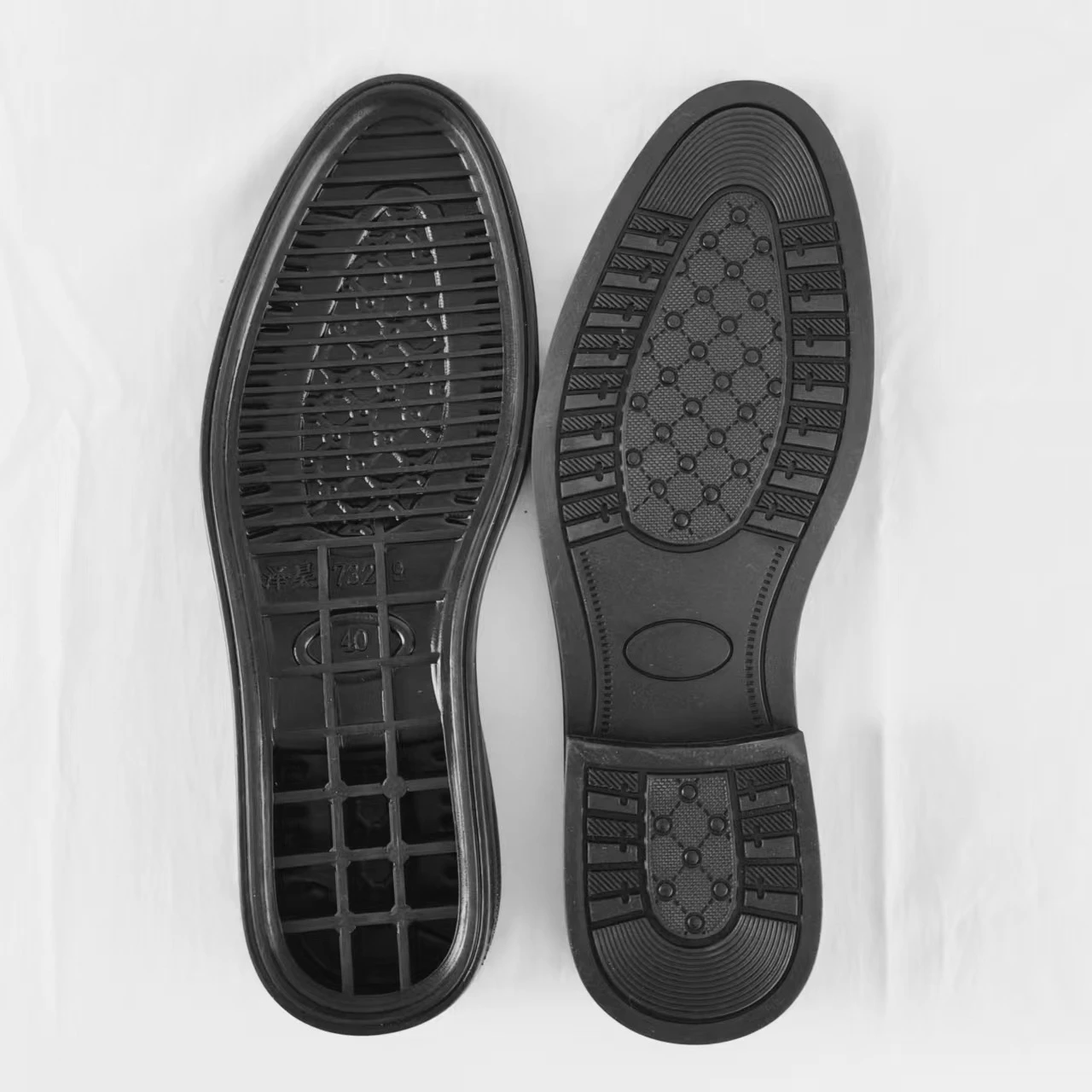Men's Busin oe Sole Rubber Handmade Anti-slip Noisel Wear-resistant Leather Repair Material Accories