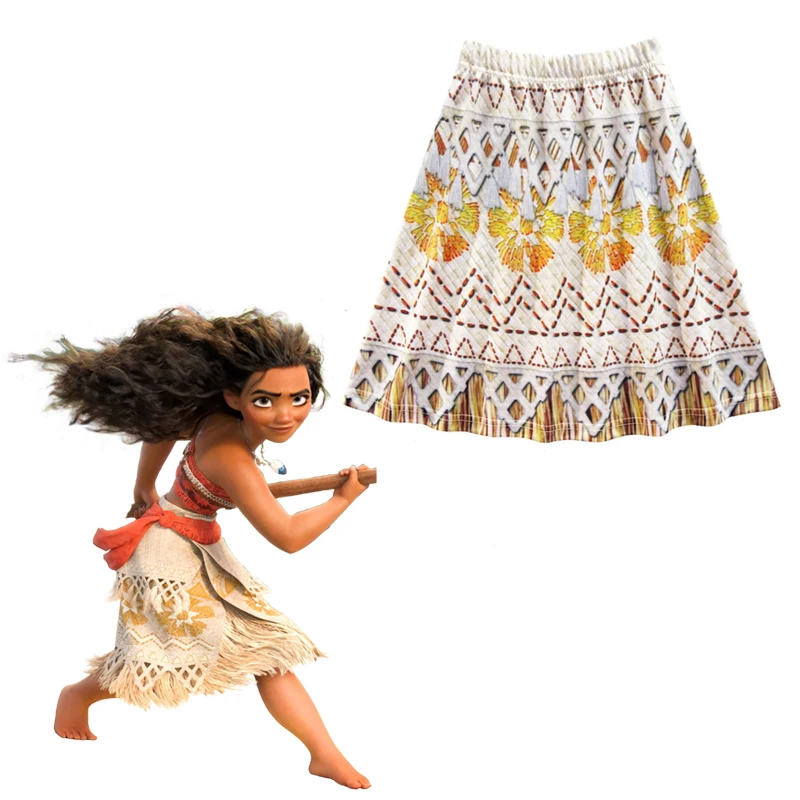 Halloween Fantasia Moana Cosplay Menina Verão Princesa Chique Roupas  Infantis Vouana Roupa Para 2-10Y