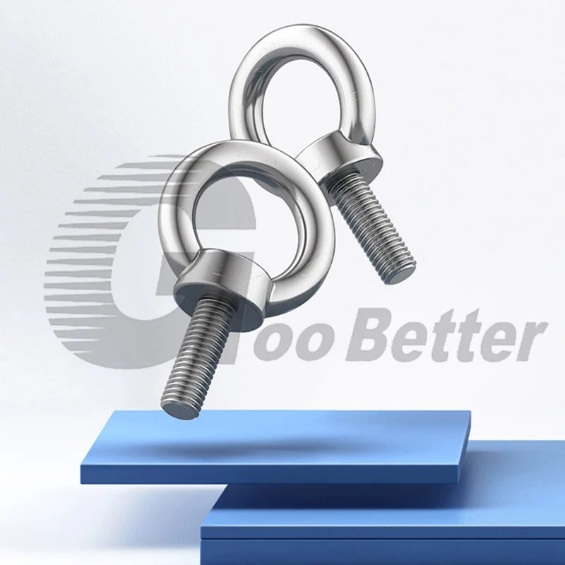 YDHfdc 10 Pack M6 Oogbout Lange Schacht Ring Bolt 304 Roestvrij Staal