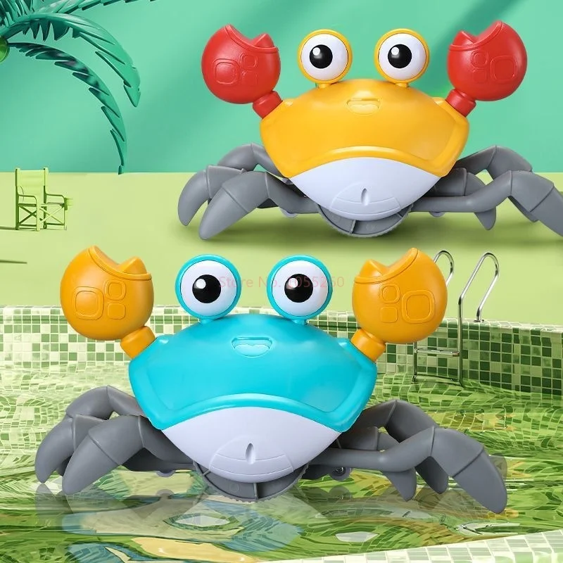 Dancing Crab Escape Crabs Baby Crawling Crab Musical Dancing Moving Toy Run Away Toy for Babies Crawling Interactive Toys Gift 5