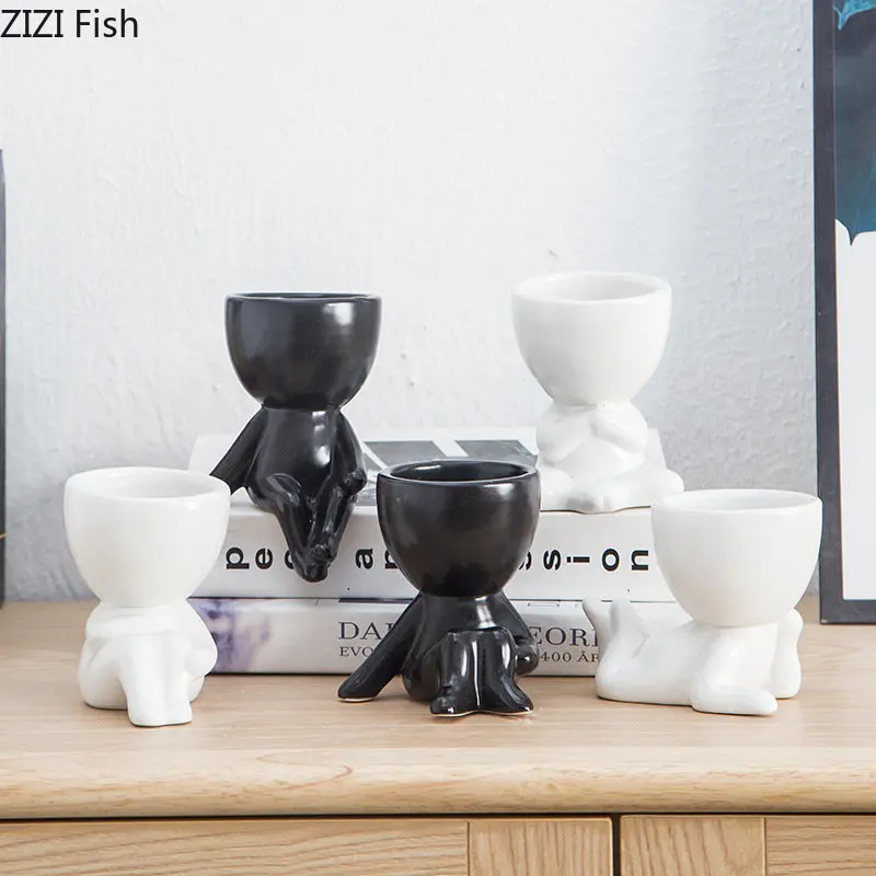 

Искусственный керамический цветочный горшок, украшение, маленькая фотография, статуэтка, украшение, статуэтка, крючки