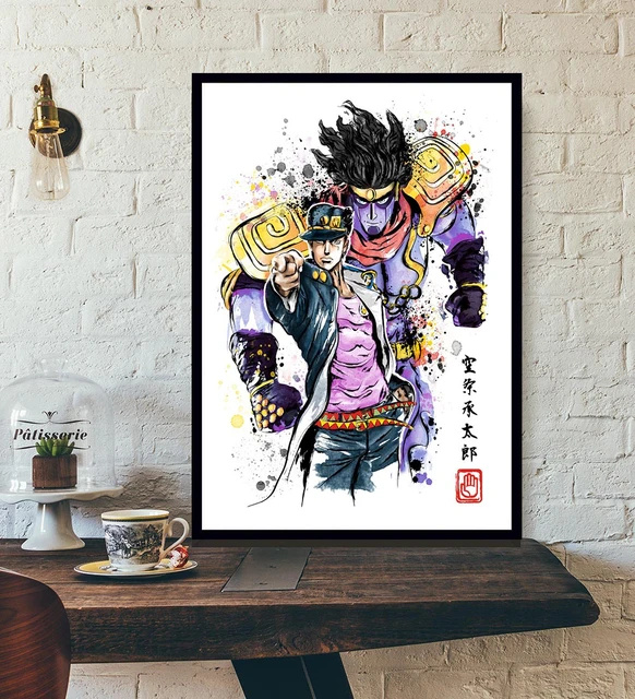 ePanda Anime JoJo Poster, JoJo Adventure Posters Giorno Giovanna Poster Boy  Bedroom Retro Posters Living Room Wall Collage Kit Anime Pictures Decor