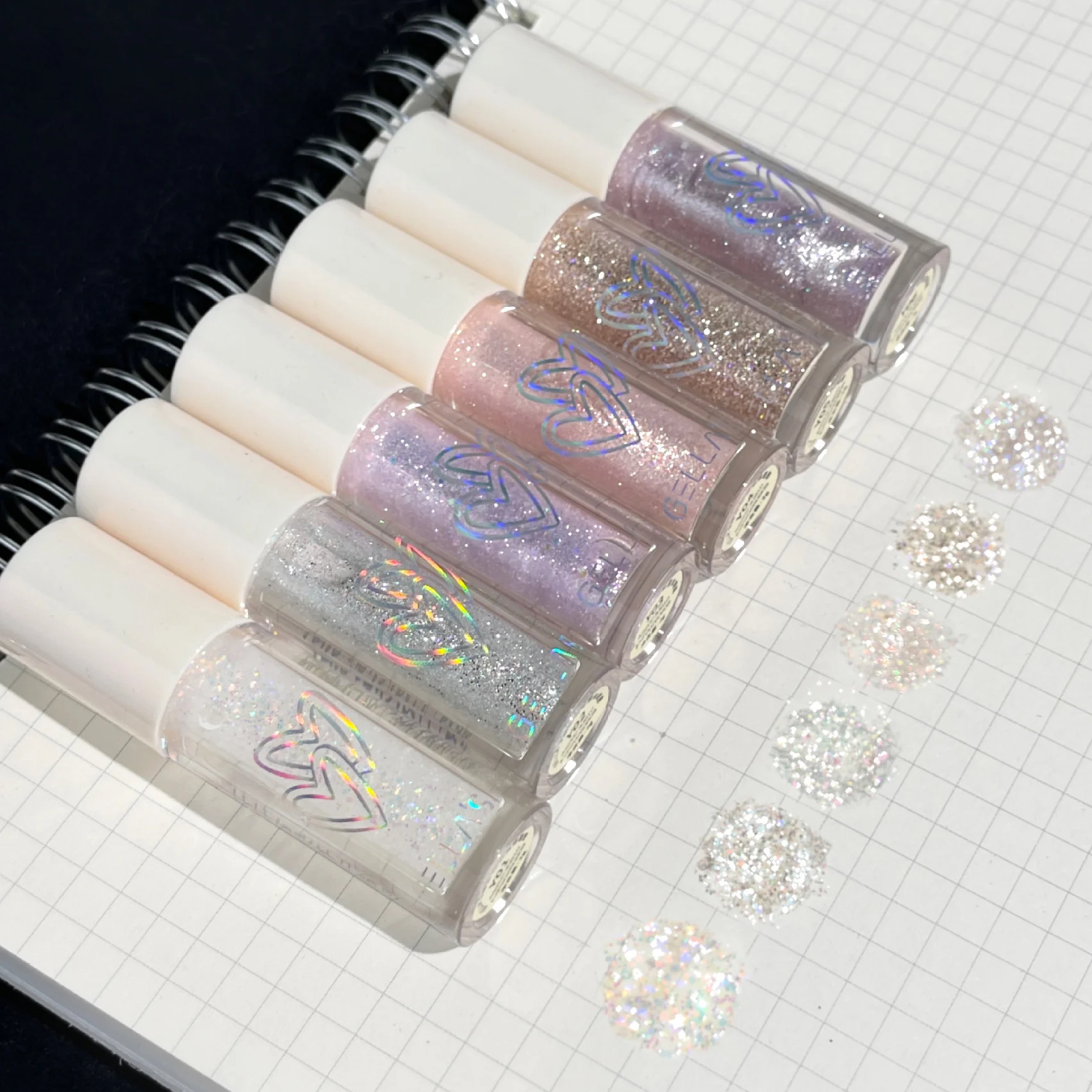 Sparkling Pink Sequins Liquid Eyeshadow Pigmented Shimmer Eye Liner Pointed Pen Loose Glitter Glue For Eye Crystals Makeup Tool