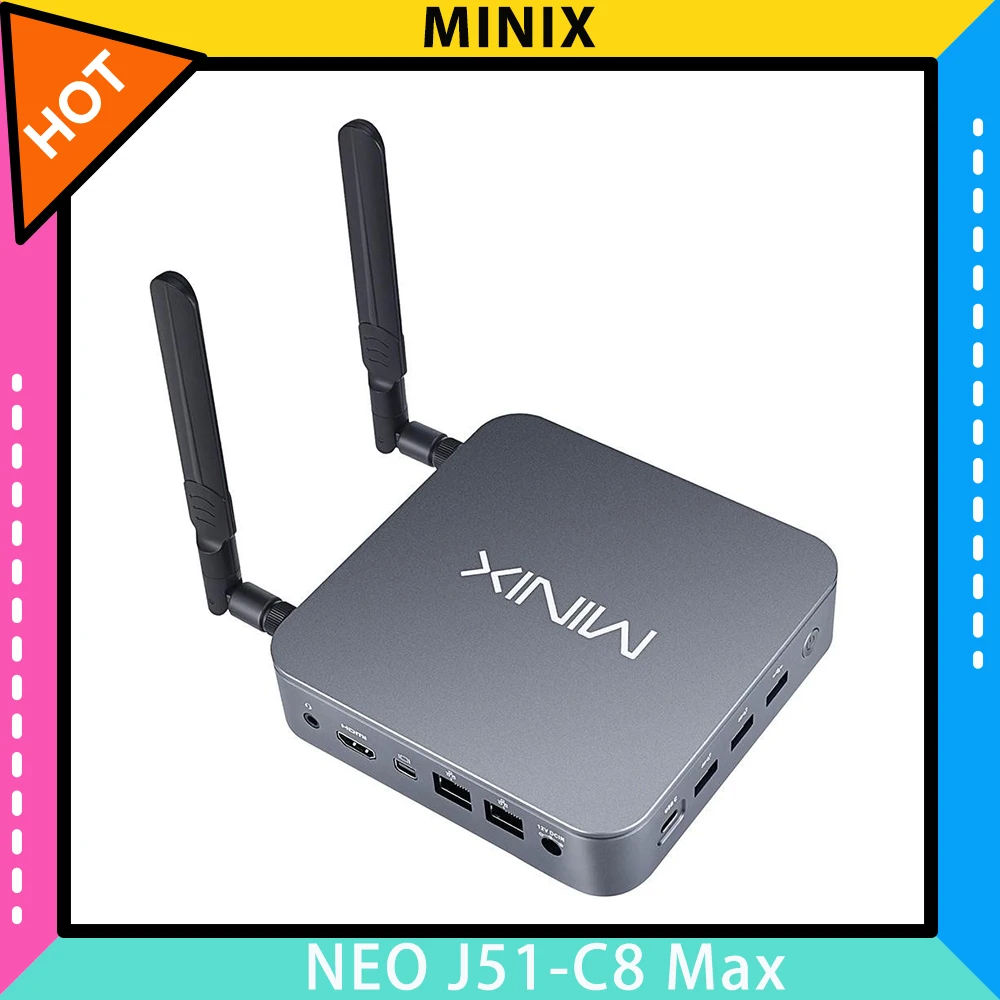 MINIX NEO J51-C8 Max Mini PC, Intel N5105 4 Cores Max 2.90GHz, 8GB RAM ...