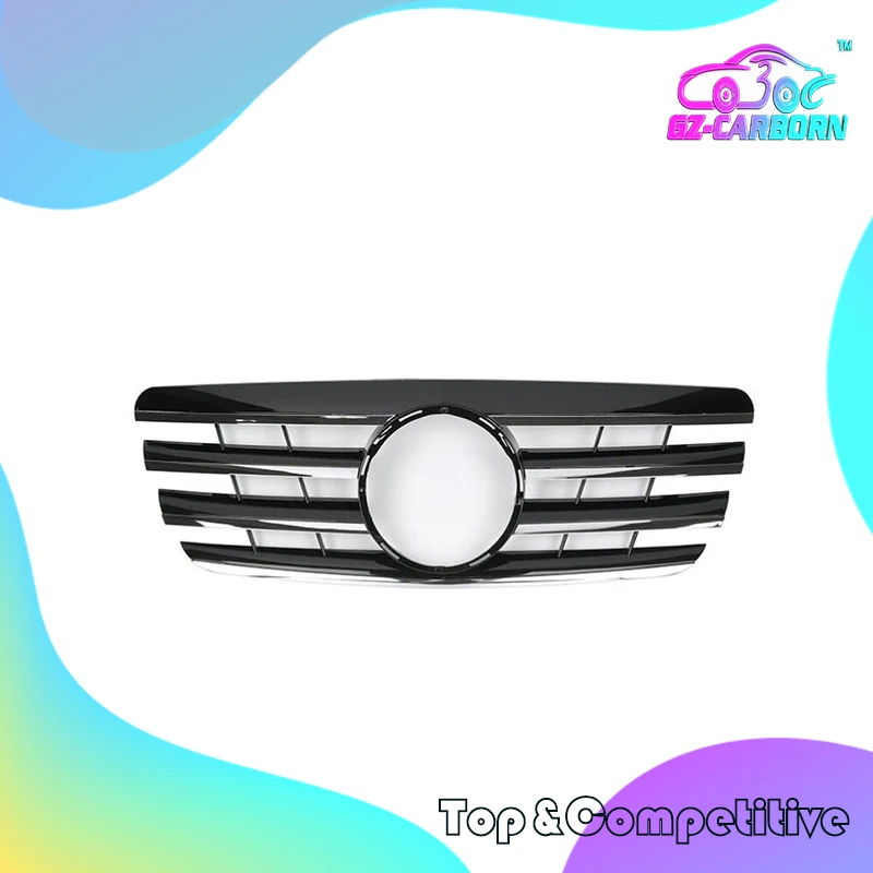 

2000 2001 2002 For Mercedes Benz E-Class W210 Grill CL Style Flat /All Black/Silver/Chrome Front Racing Grille