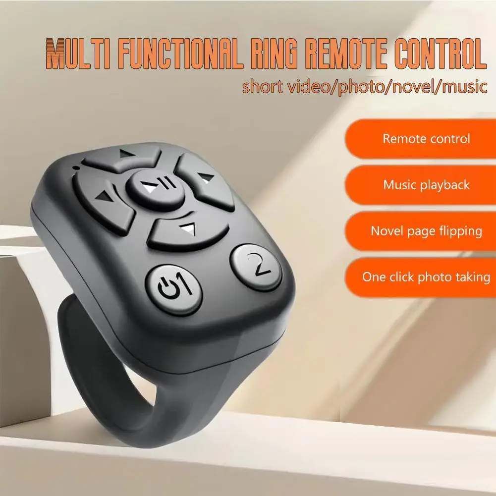 Wireless Bluetooth-compatible Mobile Selfie Lazy Artifac Remote Control Phone Selfie Controller Self-Timer Phone Controller