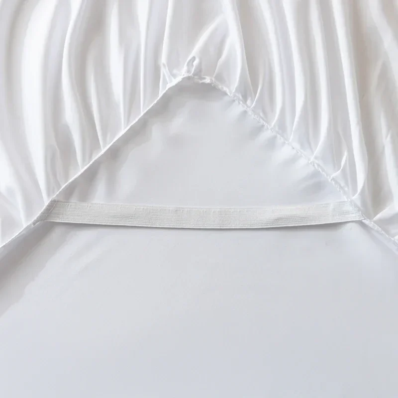 Solid Color Bed Skirt Four Corners With Elastic Band Brushed Queen/King Size постельное бельё набор Skirts Without Pillowcase mattress cover,bedding set,bed skirt