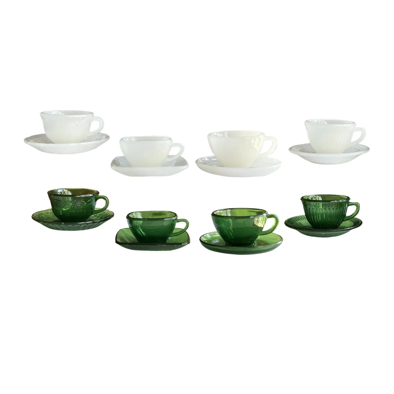 

4x 1/6 Miniature Cups Dollhouse Tea Cups Set for Age 3 4 5 6 Kids Children