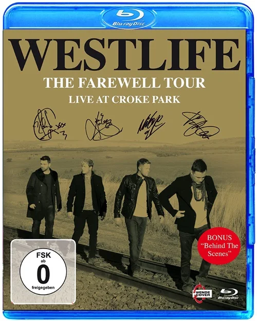 

Blu-ray DVD Disc Set WESTLIFE Ireland Male Group Singer The Farewell tour Live At Croke Park Pop Music Songs Disc