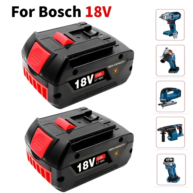 Batteria Agli Ioni Di Litio 18V 10Ah Per Bosch Gba 18V 10Ah 18V Professionale Gba Gsr Gsb Bat618 Bat609 W/Fuel Guage
