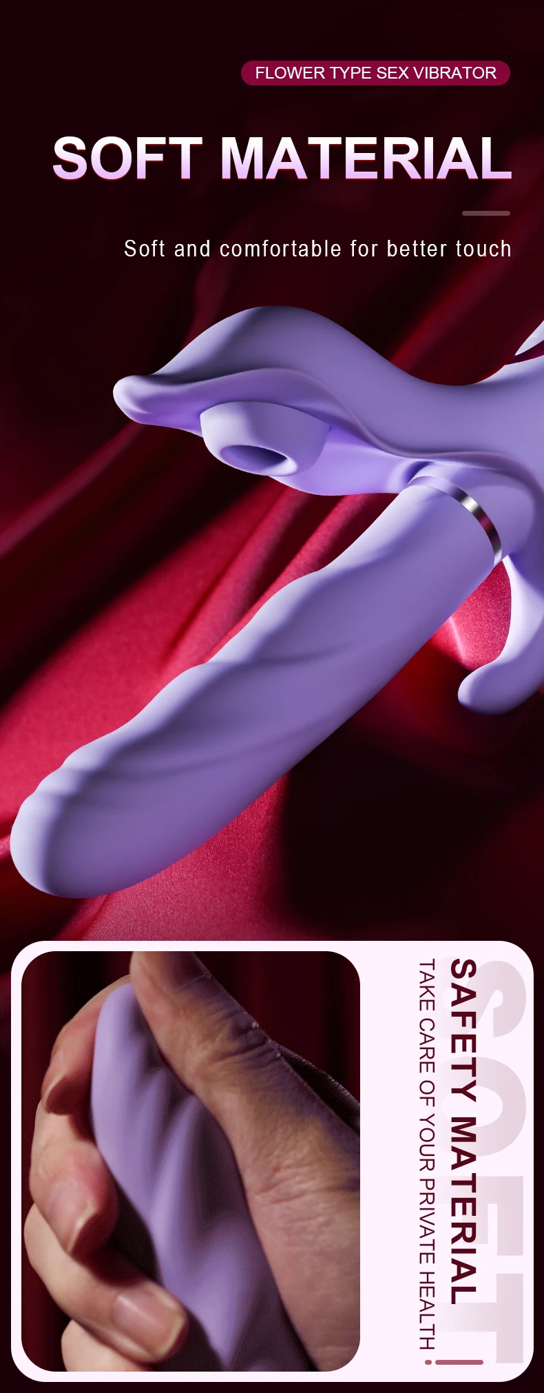 Telescopic Vibrator For Women Clitoris And Anal Stimulation_voghion.com