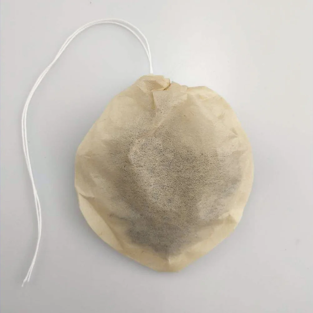 100Pcs Wood Pulp Filter Tea Bag Paper Strainer Disposable Coffee Bag Infuser Loose Leaf Tea Pouch Kitchen Dining Bar Use Premium