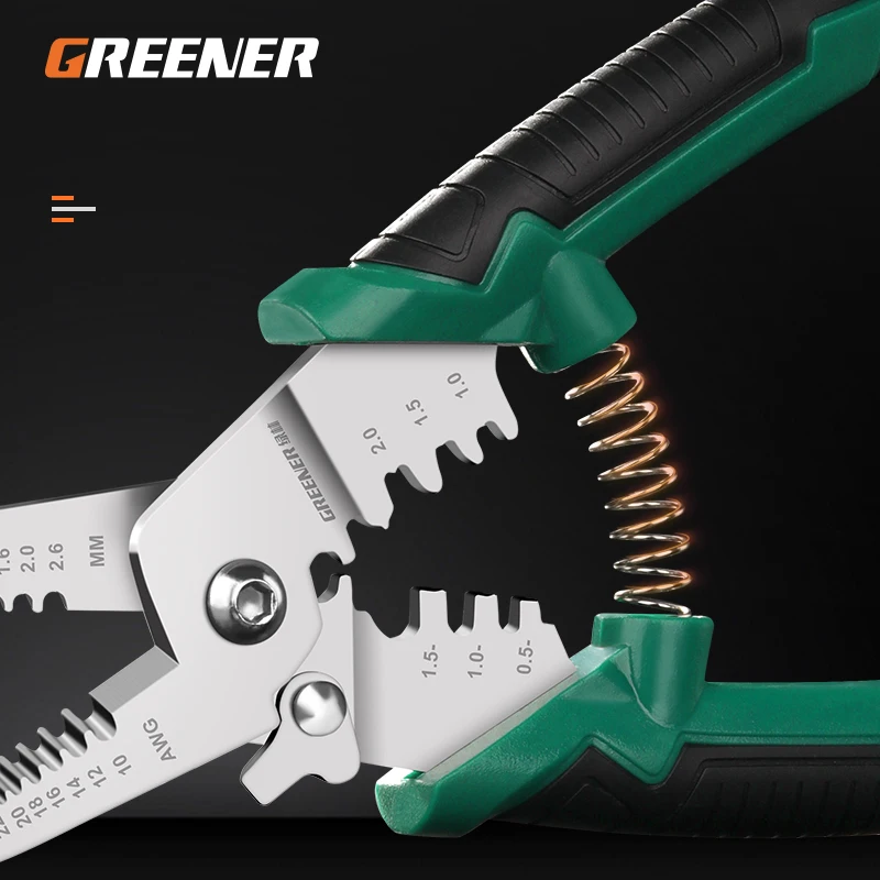 그리너리 와이어 스트리퍼, 전기 기술자용 특수 도구, 다기능 광섬유 와이어 풀링, 절단, 케이블 압착 플라이어