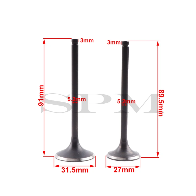 วาล์วไอดีและวาล์วไอเสียชุดก้านสูบสำหรับ Zongshen CB250 250cc ไปรถเข็นจักรยานสกปรกรถเอทีวีรถบั๊กกี้อะไหล่เครื่องยนต์ 1