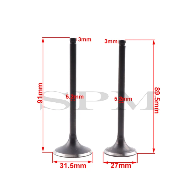 วาล์วไอดีและวาล์วไอเสียชุดก้านสูบสำหรับ Zongshen CB250 250cc ไปรถเข็นจักรยานสกปรกรถเอทีวีรถบั๊กกี้อะไหล่เครื่องยนต์ 1