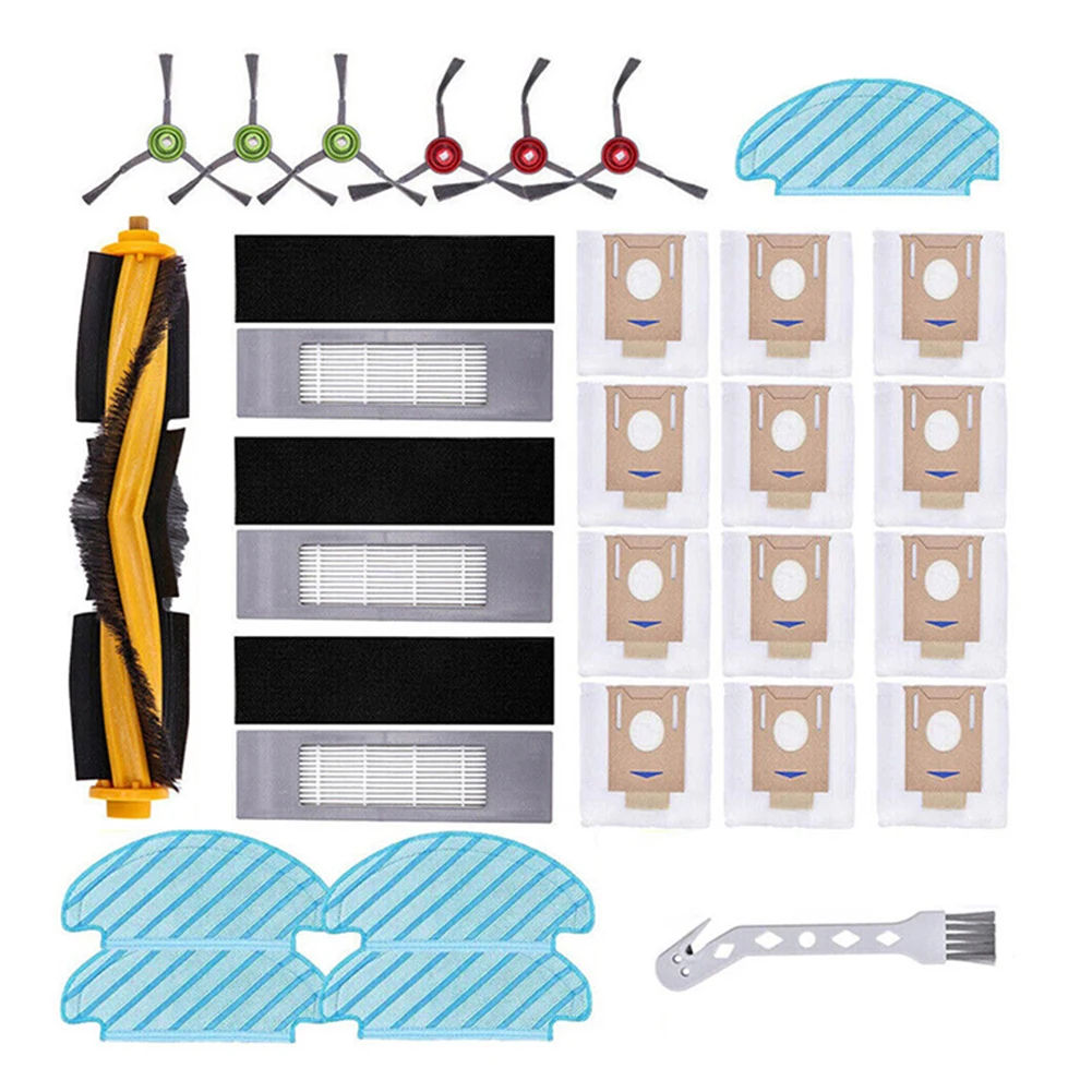 

Replacement Turbo Filter Side Roller Brush for DEEBOT T8T9 Sturdy Design Enhanced Efficiency Complete Set of Accessories