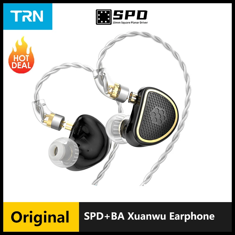 

TRN SPD+BA Xuanwu In Ear Earphone Hybrid Planar In-Ear Monitor IEM HIFI DJ Running Sport Headphones Earplug Headset Earbuds