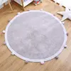 Round Carpets For Living Room Bedroom Cotton Soft Rugs Baby Crawling Mat Fleece Carpet With Ball Decor Kids Room Home Decoration 1