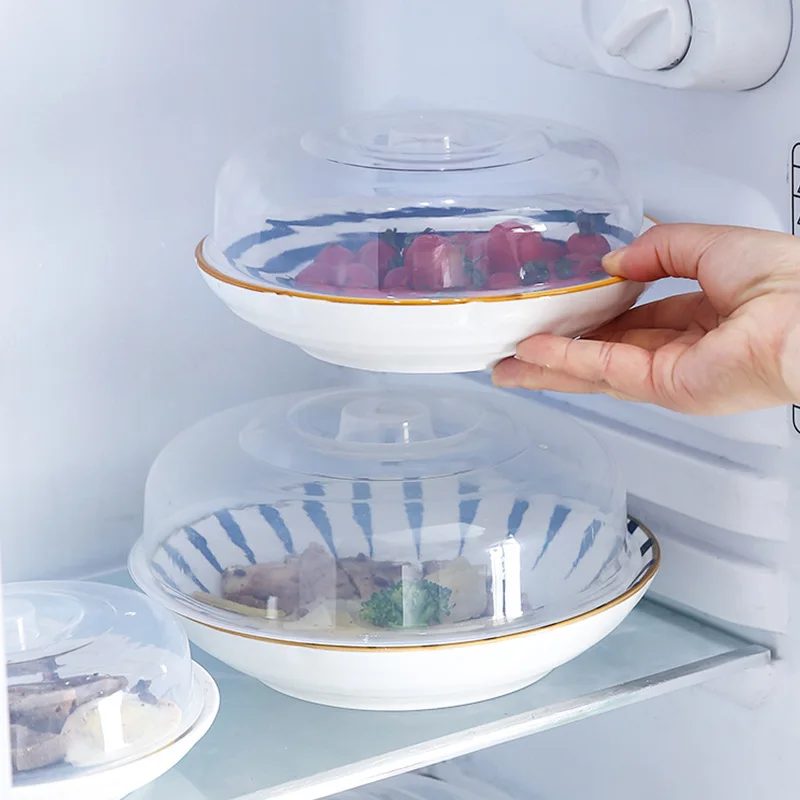 New 1pcs Plastic Microwave Food Cover Clear Lid Safe Vent Kitchen Tools  Home Accessories - AliExpress