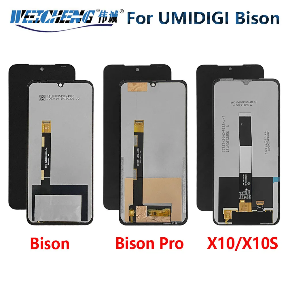 ЖК-дисплей с сенсорным экраном для Umidigi Bison 2 Pro, ЖК-датчик для UMIDIGI BISON X10 PRO, ЖК-дисплей для BISON GT GT2