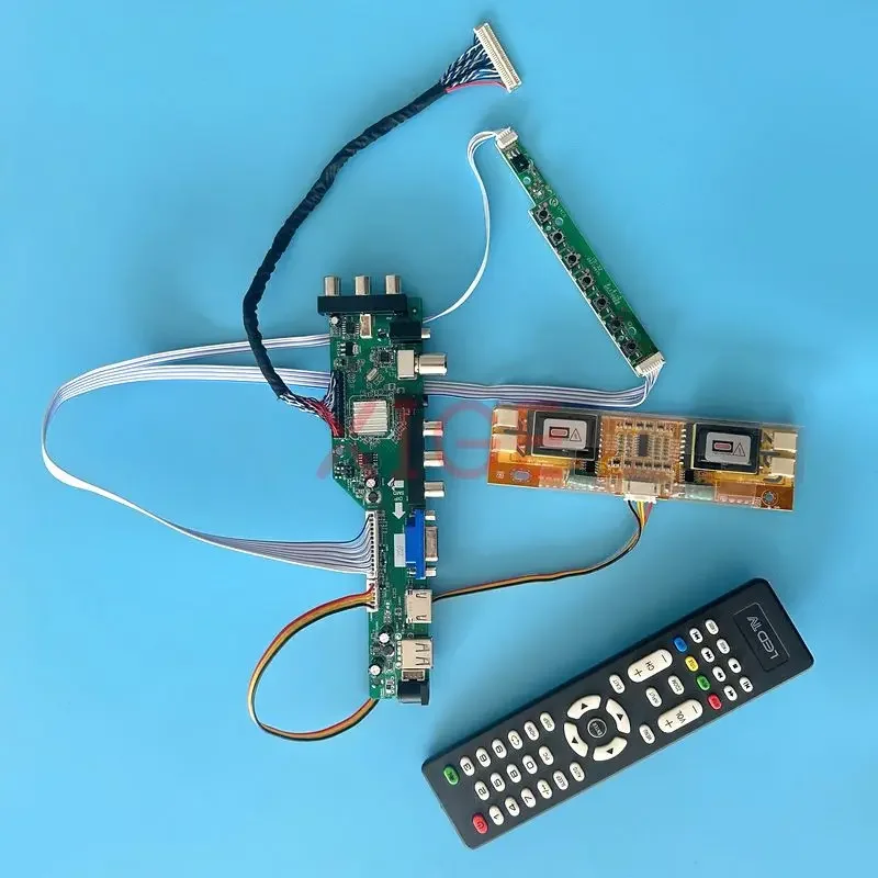 

Driver Board Fit HT190E01 HT170E01 HT170EX1 USB+HDMI+VGA+AV+IR LCD Display 4CCFL DIY Kit 1280*1024 DVB Signal Digital LVDS-30Pin
