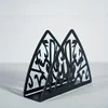 1pc Metal Arabic Text Napkin Holder, Can Be Matched With Square, Rectangular Napkin, Suitable for Dining Table, Kitchen, Wedding 4
